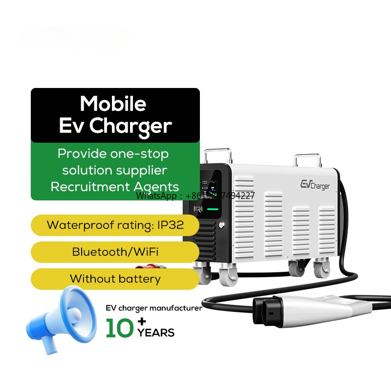 Portable Dc Fast Charger 20Kw Ccs2 - CCS2 20kW Tragbare E-Fahrzeug-Ladestationen für den