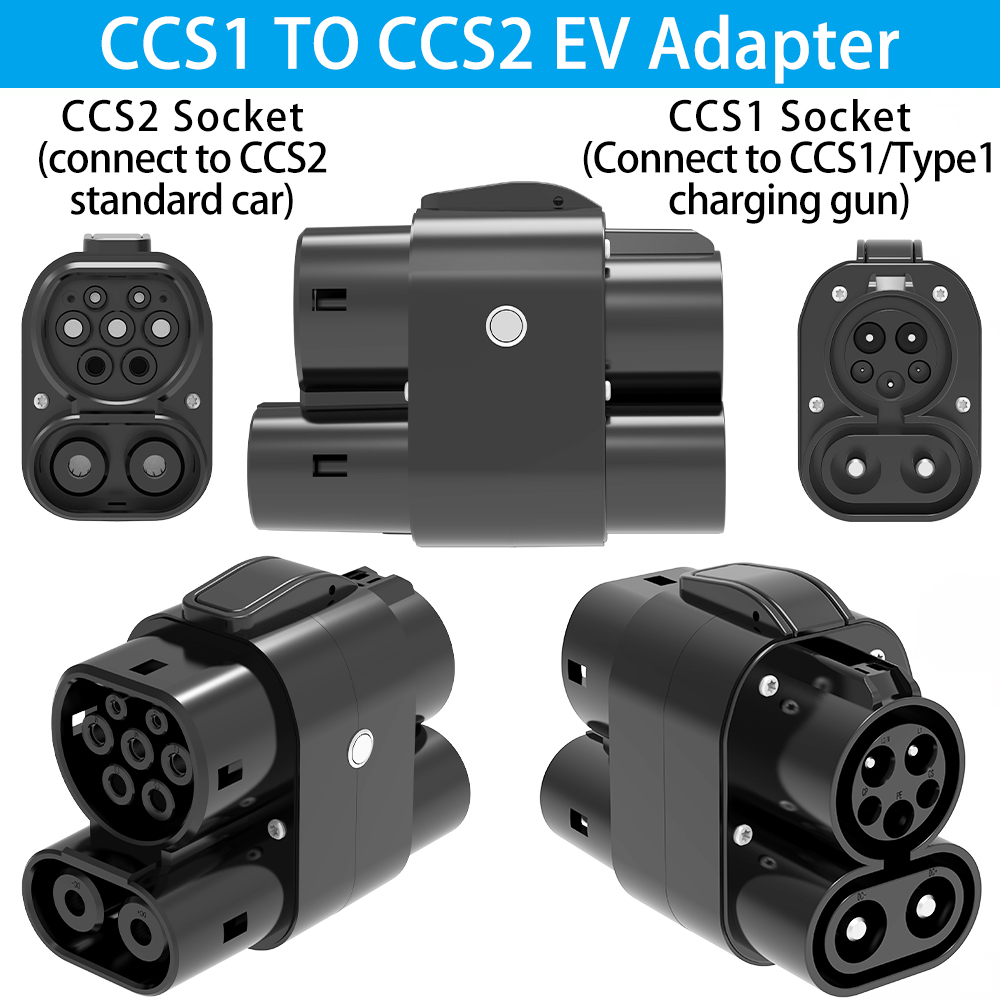 CCS1 zu CCS2 EV-Adapter AC+DC  – Ccs2 To Ccs1 Fast Charge Adapter 250Kw Bewertung und Preis