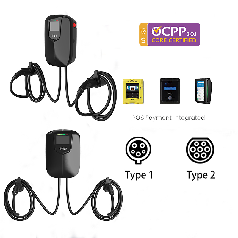 Kommerzielle Dual-Gun AC EV-La – 22Kw Wallbox Type 2 Ocpp Rfid Bewertung und Preis
